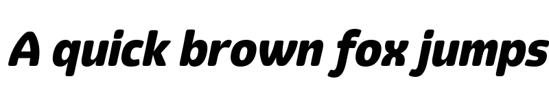 Preview of Eigerdals Heavy Italic font