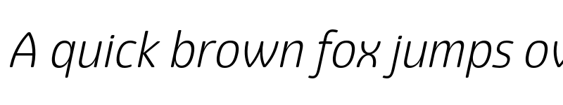 Preview of Eigerdals Light Italic font