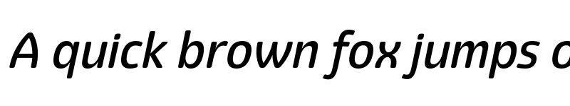 Preview of Eigerdals Medium Italic font