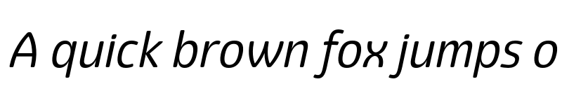 Preview of Eigerdals Regular Italic font