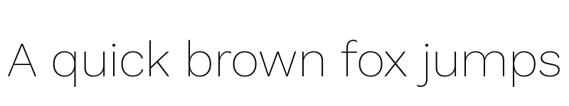 Preview of Elaine Sans ExtraLight font