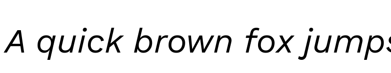 Preview of Elaine Sans Italic font