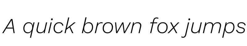 Preview of Elaine Sans Light Italic font