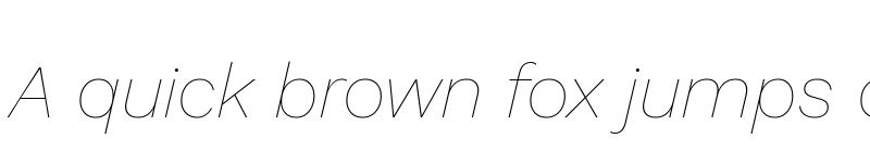 Preview of Elaine Sans Thin Italic font