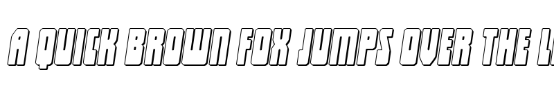 Preview of Elastic Lad 3D Expanded Italic Regular font