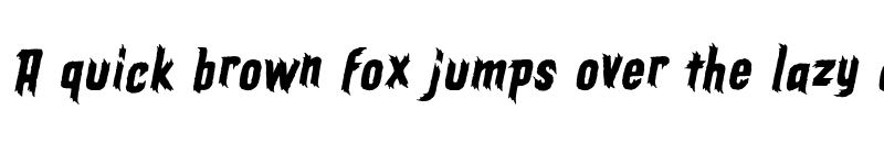 Preview of ElderGods BB Italic font