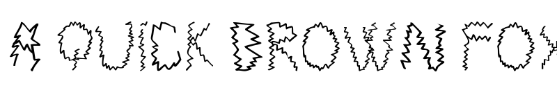 Preview of Electrica Salsa Regular font