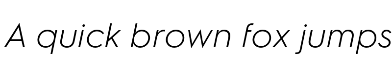 Preview of Electrolux Sans Light Oblique font