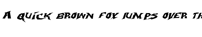 Preview of Electrox Regular font