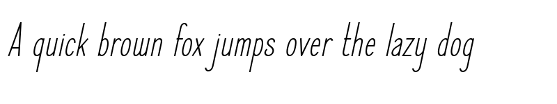 Preview of Elegant Sans Italic font