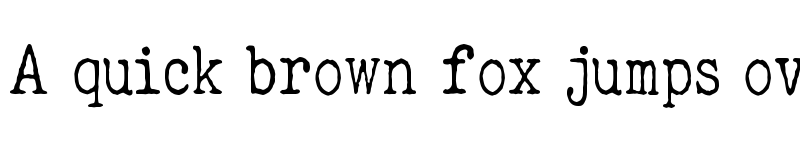 Preview of ELEGANT TYPEWRITER Regular font