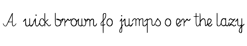 Preview of Elementarz Regular font