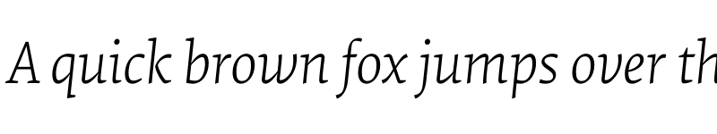 Preview of Elena Basic Light Italic font