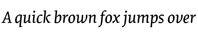Preview of Elena Basic Medium Italic font