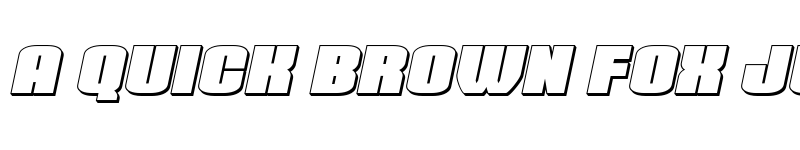 Preview of Elephant Gun 3D Italic Regular font