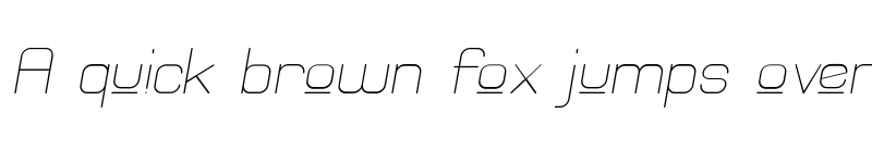 Preview of Elgethy Est Upper Oblique Regular font