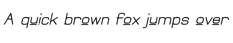 Preview of Elgethy Upper Bold Oblique Regular font