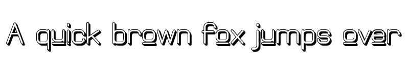 Preview of Elgethy Upper Bold Offset Regular font