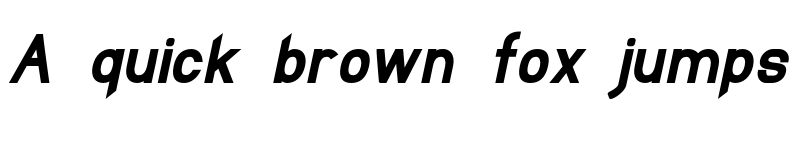 Preview of Elliptica Bold Italic font