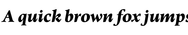 Preview of Elmhurst Black Italic font