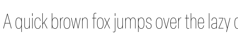 Preview of Elza Condensed Thin font