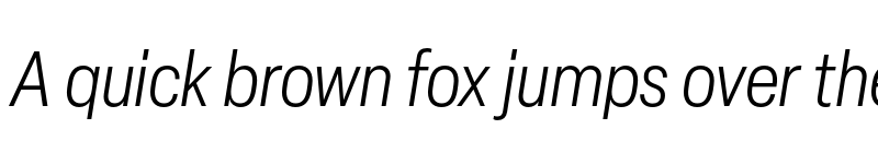 Preview of Elza Narrow Light Oblique font