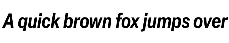 Preview of Elza Trial Narrow Semibold Oblique font