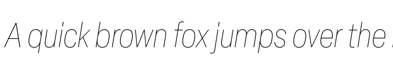 Preview of Elza Trial Narrow Thin Oblique font