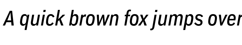 Preview of Embarcadero MVB Pro Medium Condensed Italic font