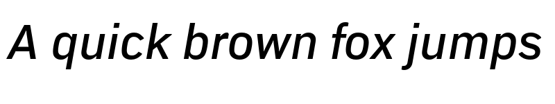 Preview of Embarcadero MVB Pro Medium Italic font