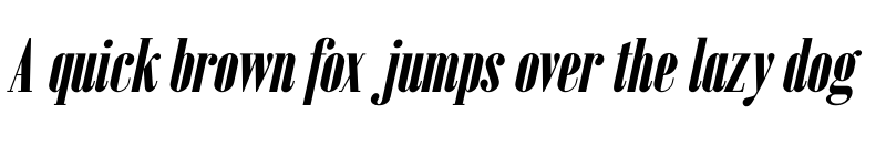 Preview of Emberly Black Condensed Italic font
