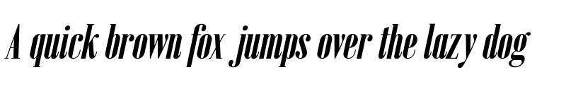 Preview of Emberly Extra Bold Condensed Italic font