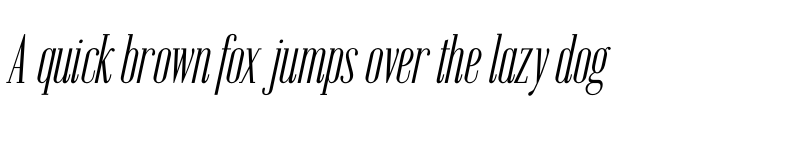 Preview of Emberly Light Condensed Italic font