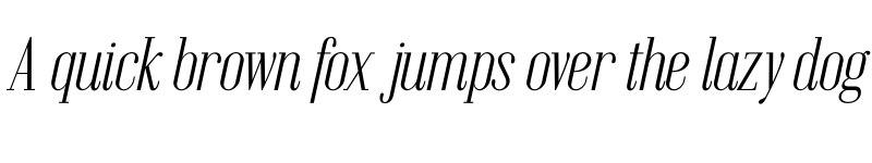 Preview of Emberly Light Italic font