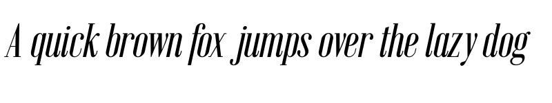 Preview of Emberly Medium Narrow Italic font