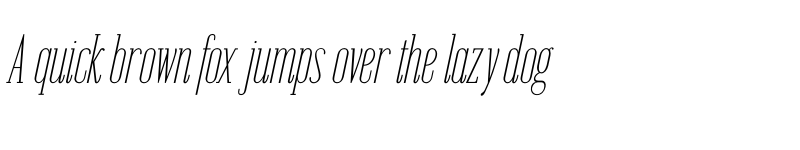 Preview of Emberly Thin Condensed Italic font