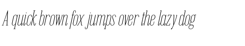 Preview of Emberly Thin Narrow Italic font