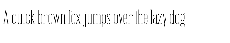 Preview of Emberly Thin Narrow font