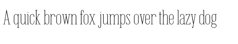 Preview of Emberly Thin font