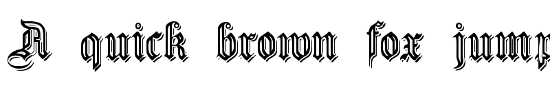 Preview of EmbossedGermanica Regular font