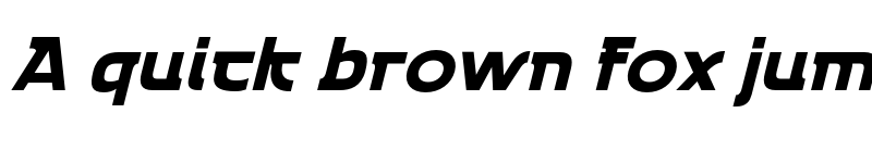 Preview of Emencut Black Slanted font