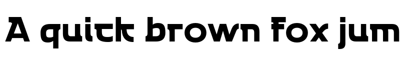 Preview of Emencut Black font