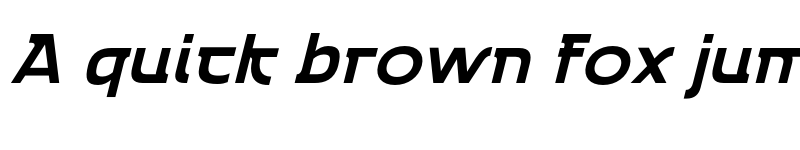 Preview of Emencut Bold Slanted font