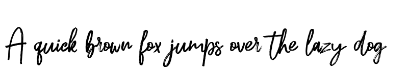 Preview of Emithey Brush Regular font