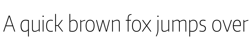 Preview of Encode Sans Condensed Thin font