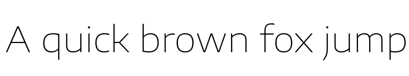 Preview of Encode Sans Expanded Thin font