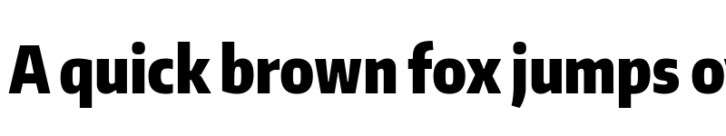 Preview of Encode Sans ExtraCondensed Black font