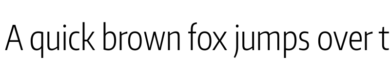 Preview of Encode Sans ExtraCondensed Light font