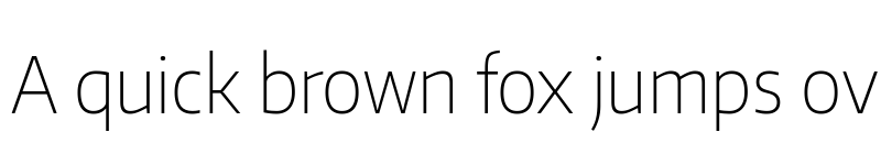 Preview of Encode Sans Narrow Thin font