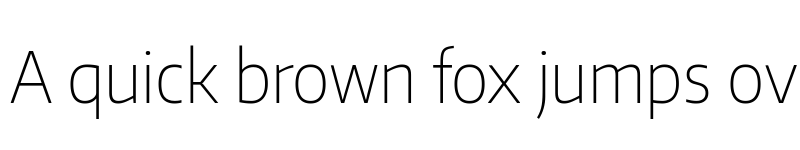 Preview of Encode Sans SemiCondensed Thin font